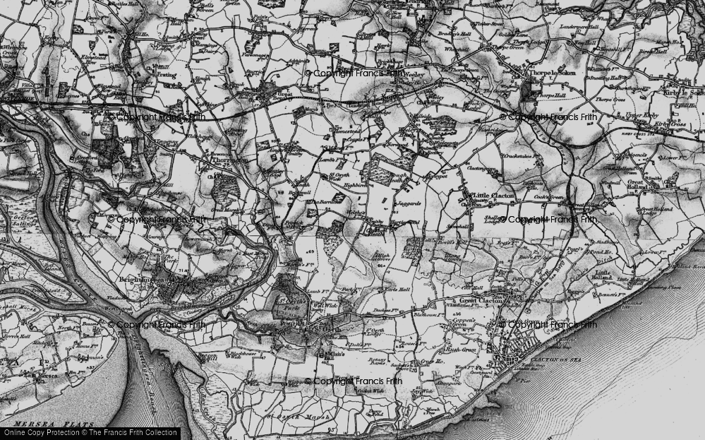 Old Map of St Osyth Heath, 1896 in 1896