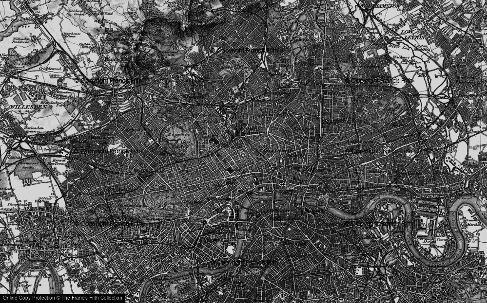 Old Map of St Pancras, 1896 in 1896