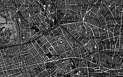 Old map of St Pancras in 1896