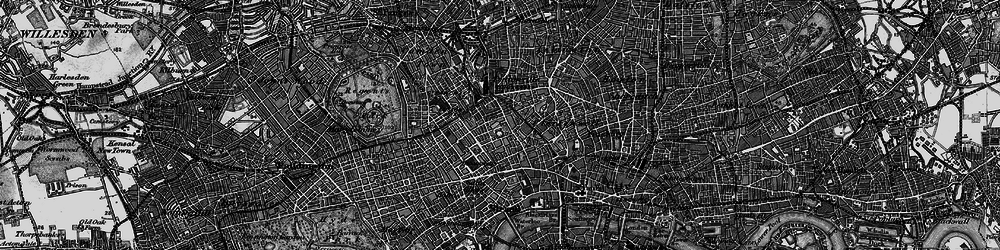 Old map of St Pancras in 1896