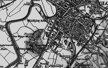 Old map of St Paul's in 1896