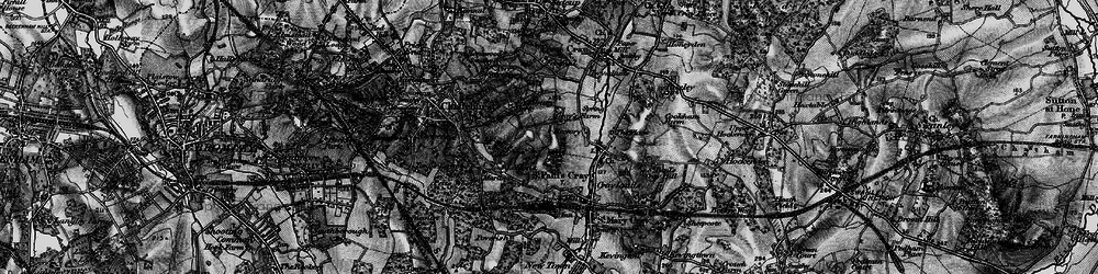 Old map of St Paul's Cray in 1895
