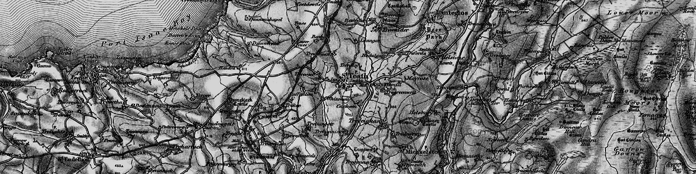 Old map of St Teath in 1895