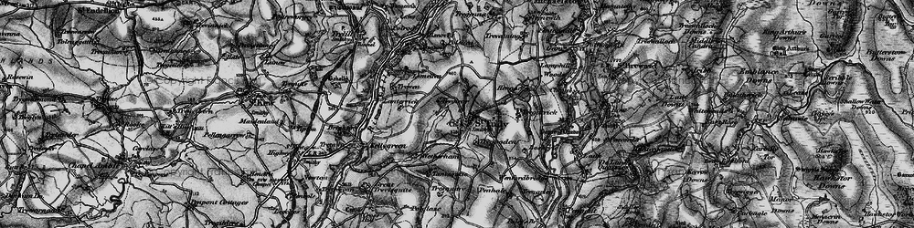 Old map of Lanterrick in 1895