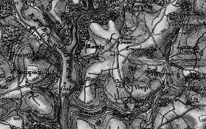 Old map of St Veep in 1896