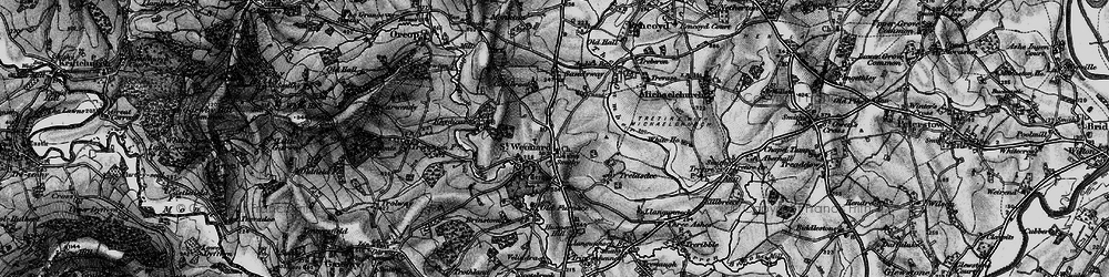 Old map of St Weonards in 1896