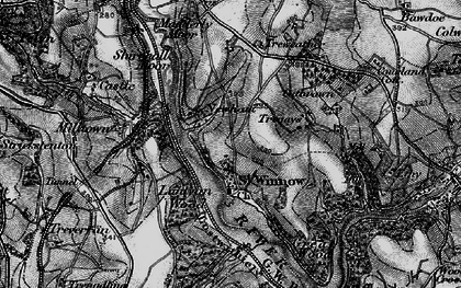 Old map of Lantyan Wood in 1896