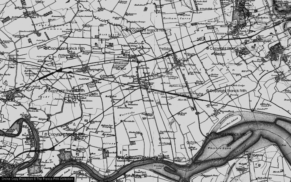 Old Map of Staddlethorpe, 1895 in 1895