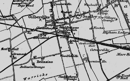 Old map of Staddlethorpe in 1895