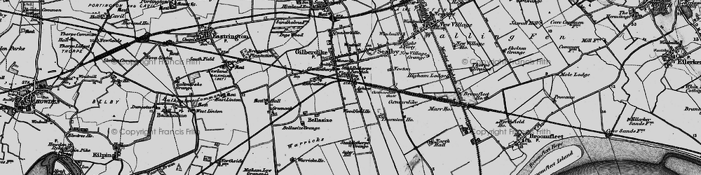 Old map of Staddlethorpe in 1895