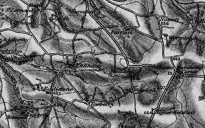 Old map of Staddon in 1896