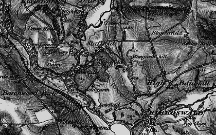 Old map of Staffield in 1897