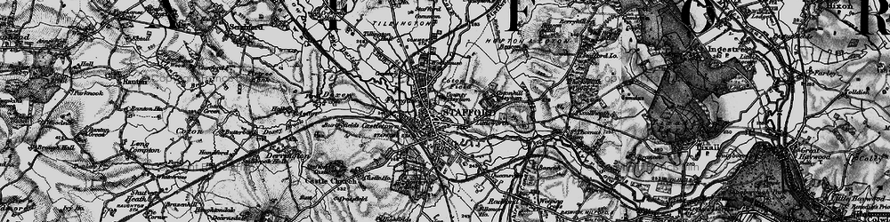 Old map of Stafford in 1898