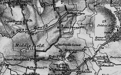 Old map of Stafford's Corner in 1896