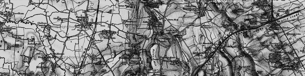 Old map of Wheat Sheaf Hill in 1898