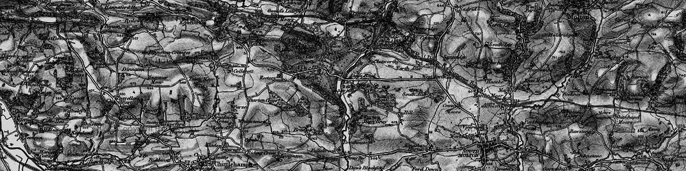 Old map of Stag's Head in 1898