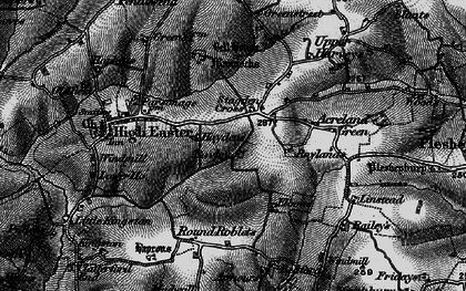 Old map of Acreland Green in 1896
