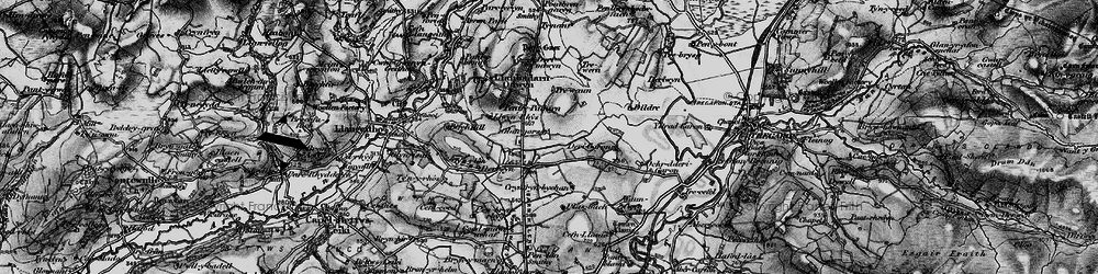 Old map of Stags Head in 1898