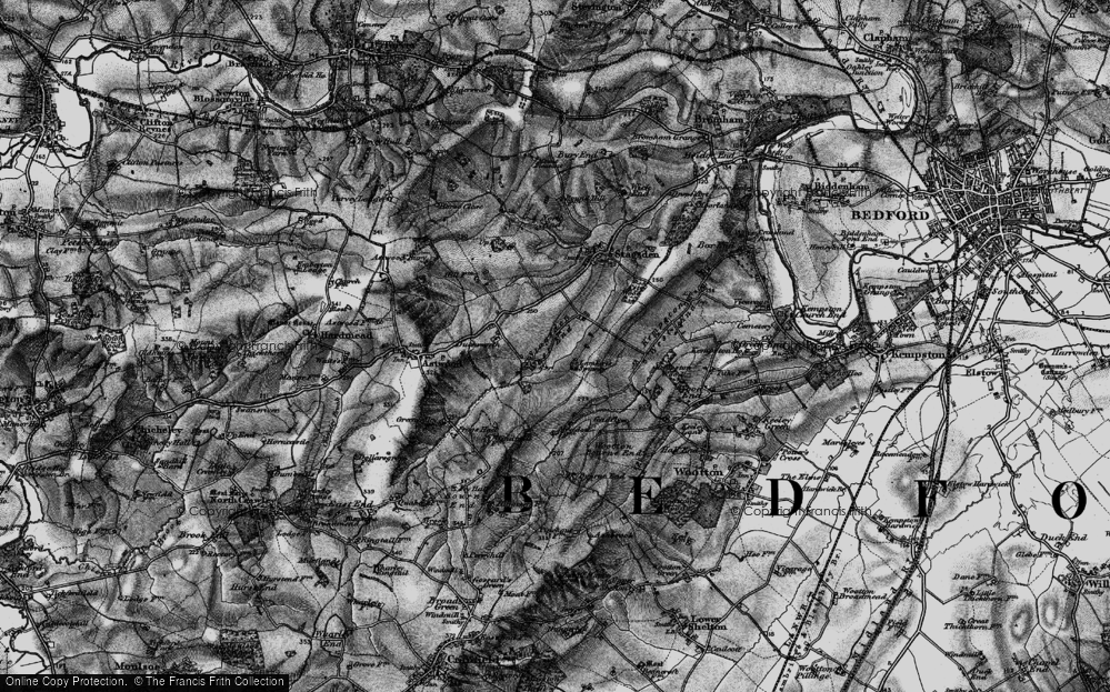 Old Map of Stagsden West End, 1896 in 1896