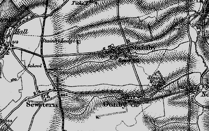 Old map of Stainby in 1895
