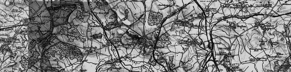 Old map of Staincross in 1896