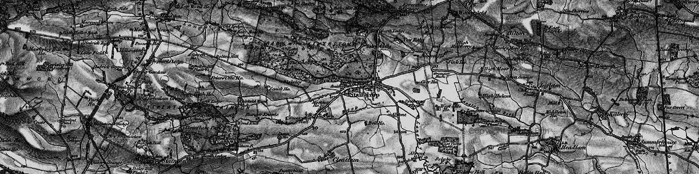 Old map of Alwent in 1897