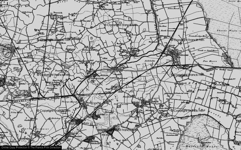 Old Map of Stainforth, 1895 in 1895