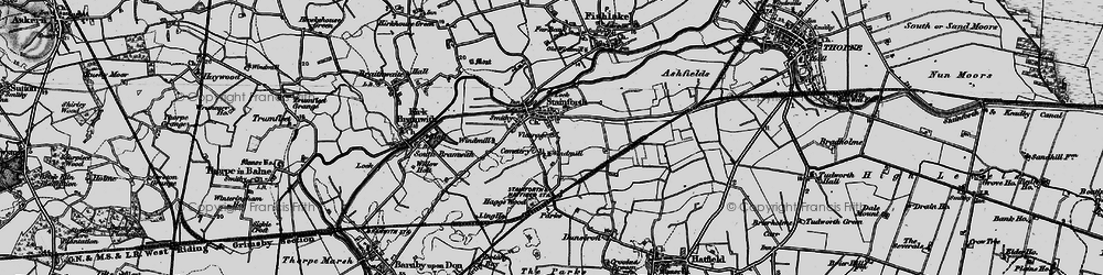 Old map of Stainforth in 1895