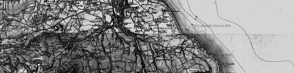 Old map of Stainsacre in 1897