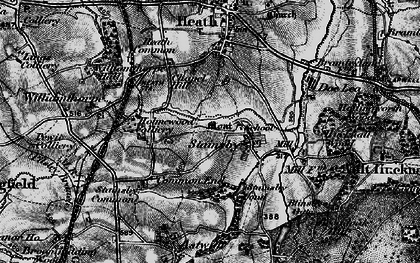 Old map of Stainsby in 1896