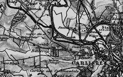 Old map of Stainton in 1897
