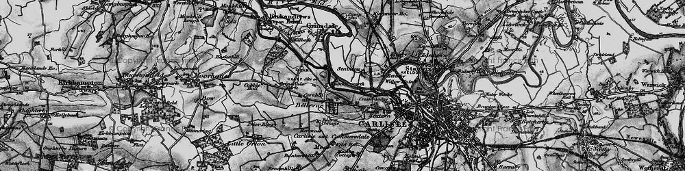 Old map of Stainton in 1897