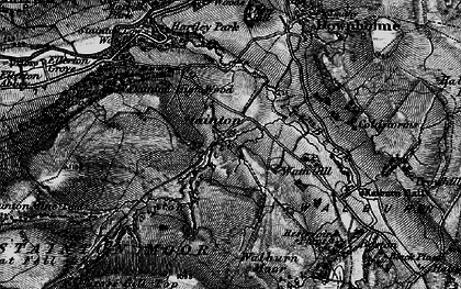 Old map of Whit Fell in 1897