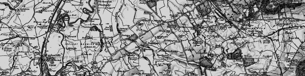 Old map of Stainton in 1898
