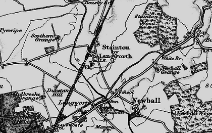 Old map of Stainton by Langworth in 1899