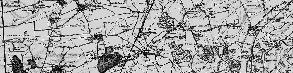 Old map of Stainton by Langworth in 1899