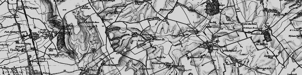 Old map of Stainton le Vale in 1899