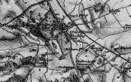 Old map of Prior's Down in 1898