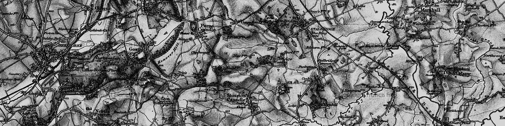 Old map of Stalbridge Weston in 1898