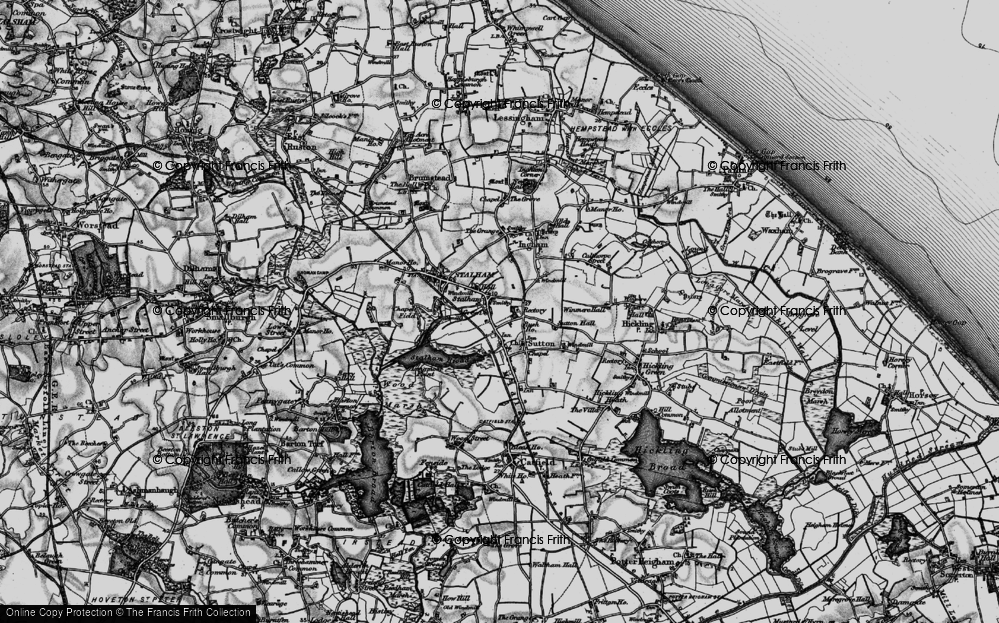 Old Map of Stalham Green, 1898 in 1898