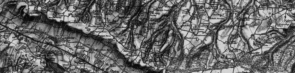 Old map of Stalisfield Green in 1895