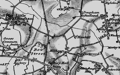 Old map of Stalland Common in 1898