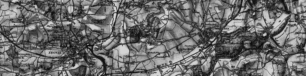 Old map of Tucker's Cross in 1898