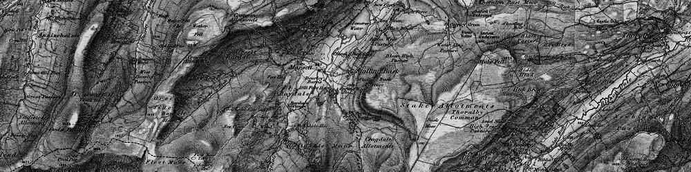 Old map of Billinside Moor in 1897