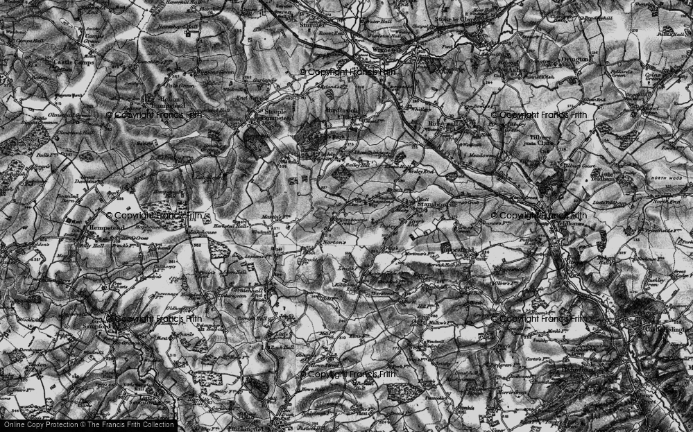 Old Map of Stambourne Green, 1895 in 1895