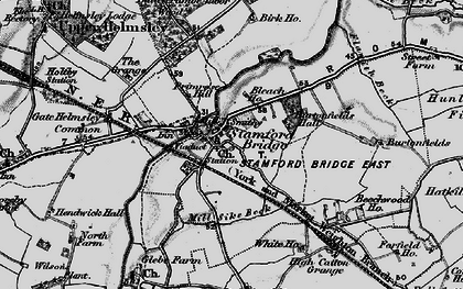 Old map of Stamford Bridge in 1898