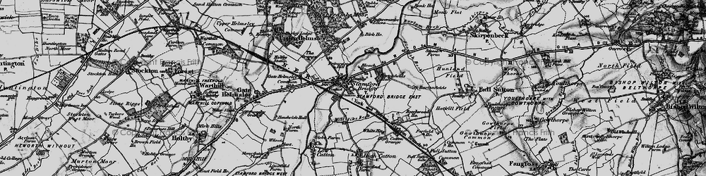 Old map of Buttercrambe Moor in 1898