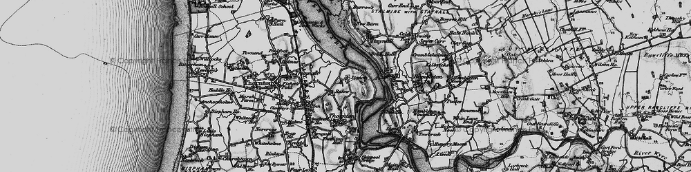 Old map of Stanah in 1896