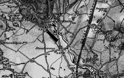 Old map of Stanborough in 1896