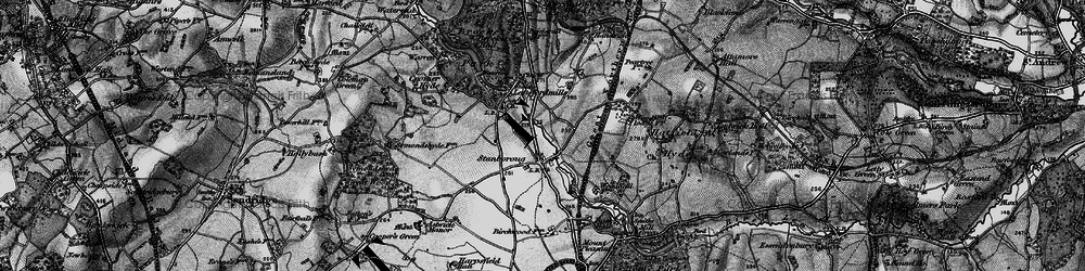 Old map of Stanborough in 1896